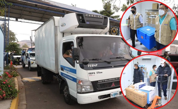 Vacunas donadas por Israel son trasladadas desde la base aérea al almacén del PAI&nbsp;&nbsp;